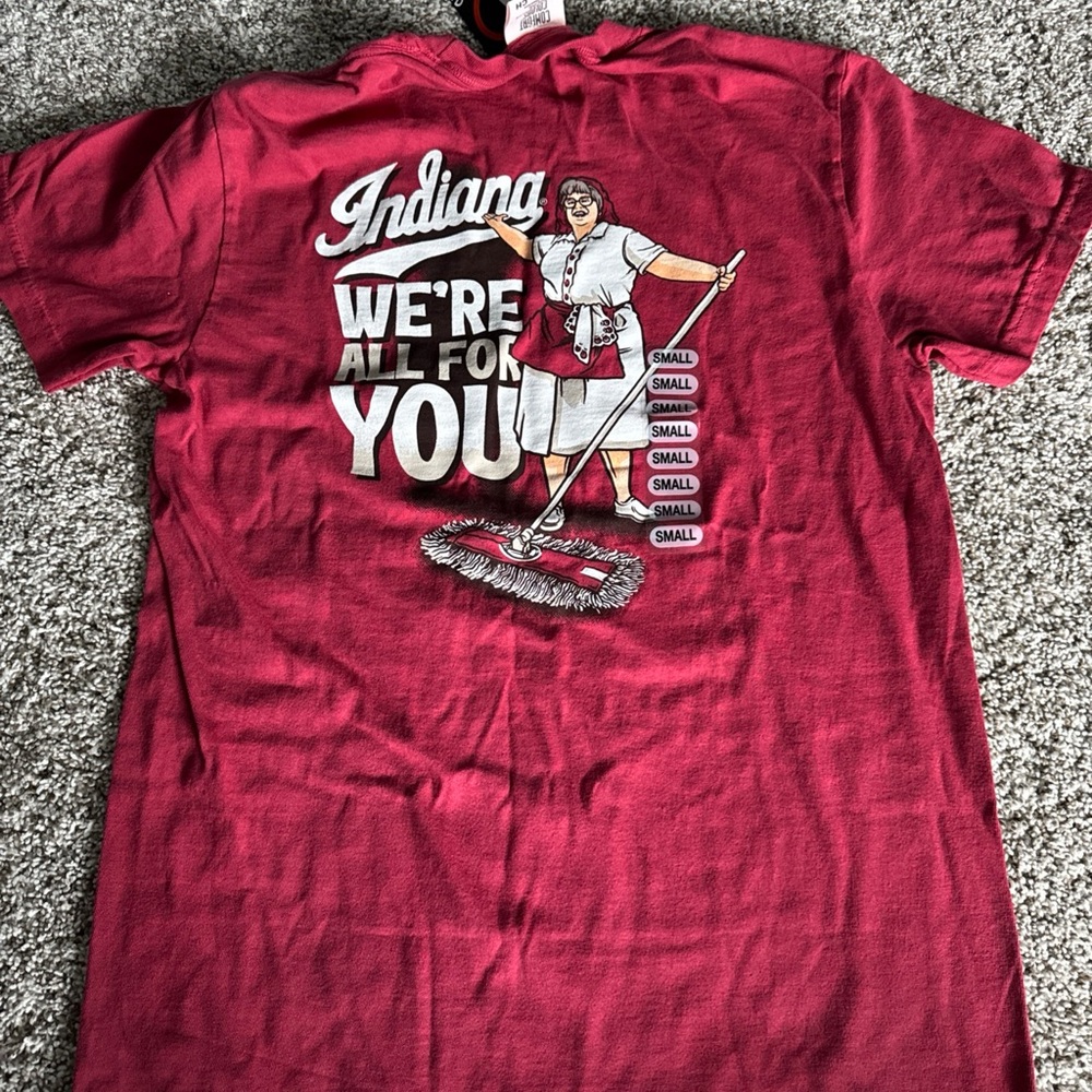 NWT Indiana Hoosiers Martha the Mop Lady t-shirt